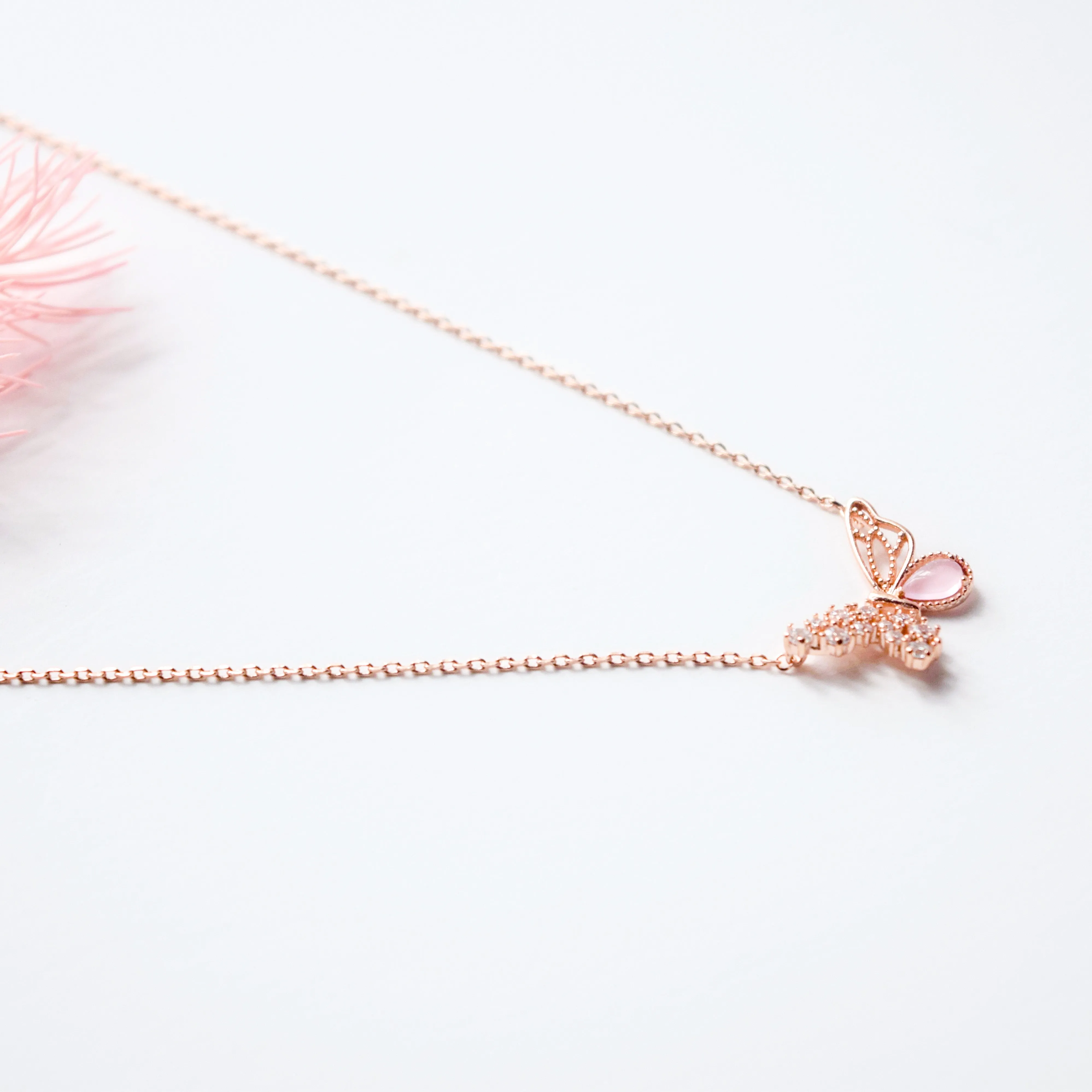 Rose Gold Chrysalis Necklace