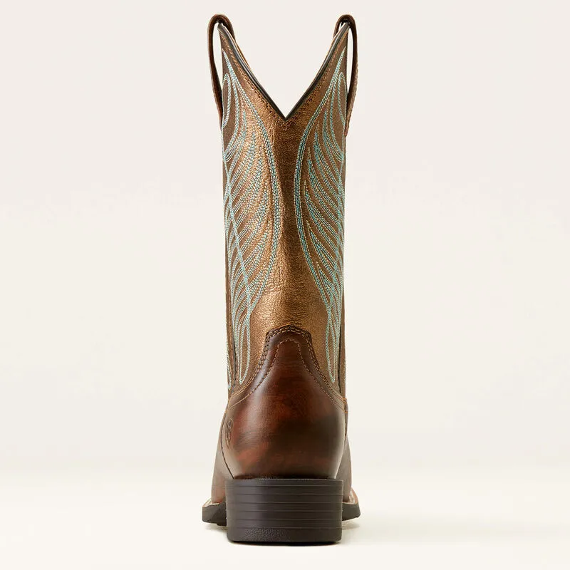 Round Up Wide Square Toe Western Boot