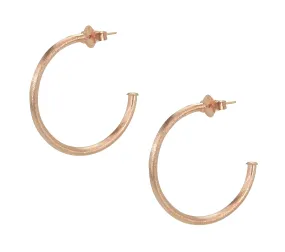 Sheila Fajl Petite Favorite Hoop Earrings in Rose Gold Plated