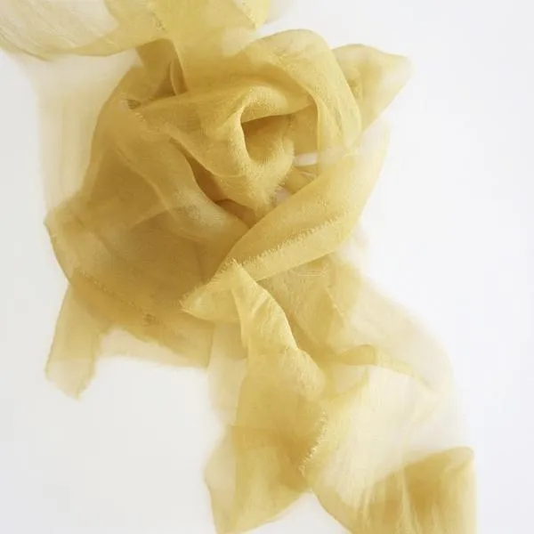 Silk Gossamer Ribbon in Honey