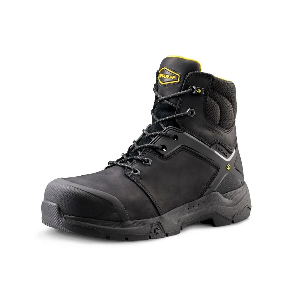 Terra Carbine Men's 6" Waterproof Composite Toe Work Boot TR0A8395BLK - Black