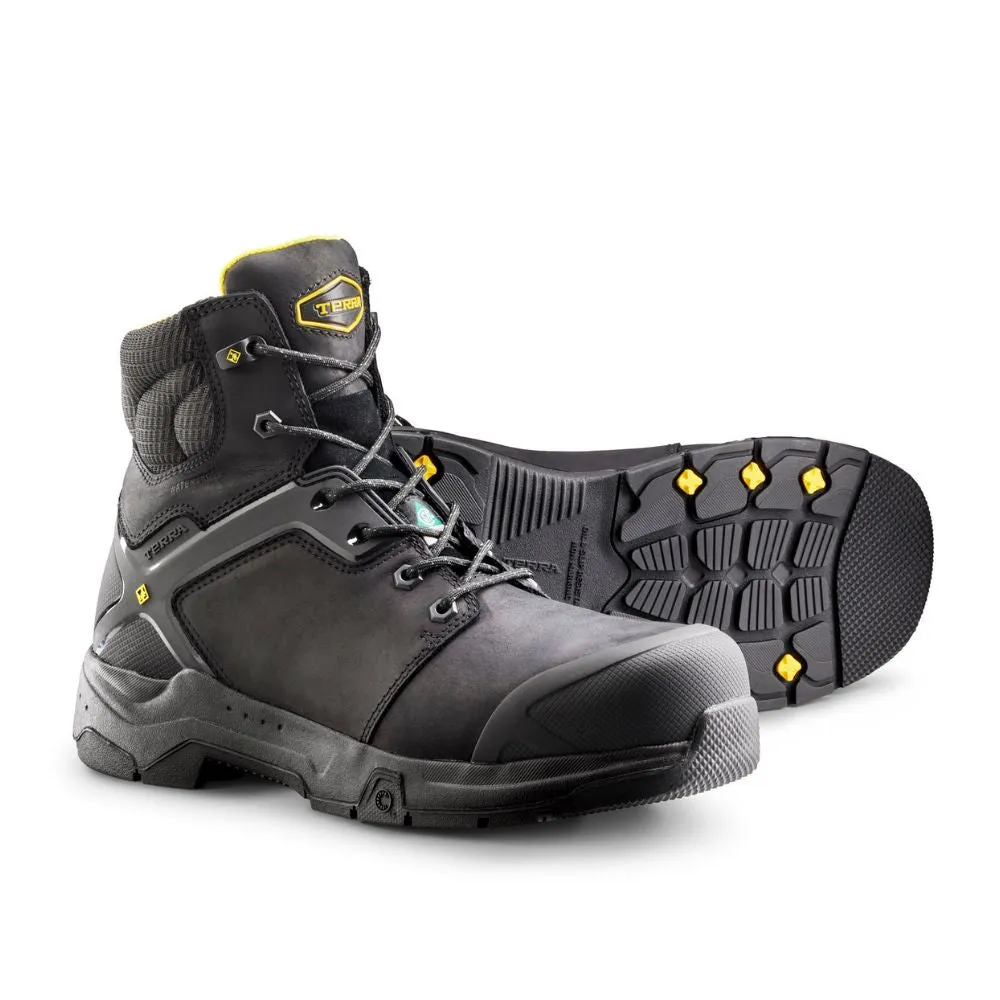 Terra Carbine Men's 6" Waterproof Composite Toe Work Boot TR0A8395BLK - Black