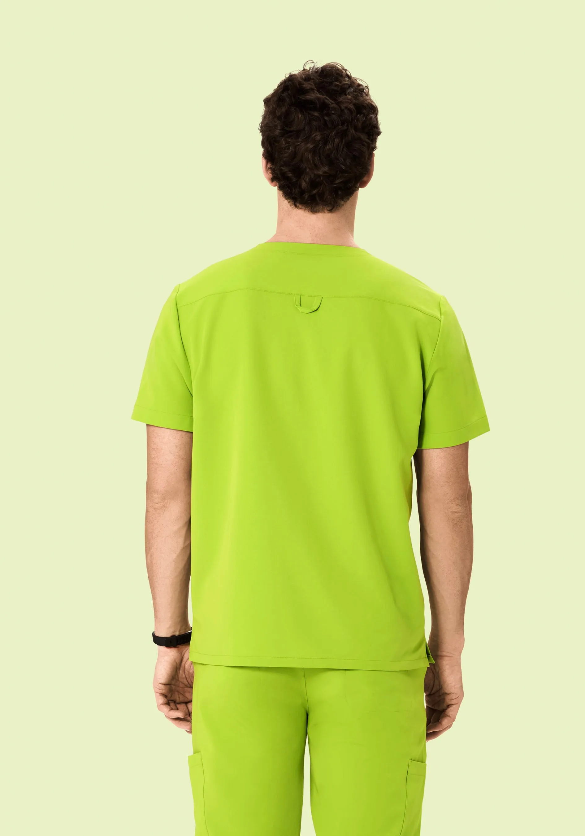 Three Pocket Top Apple Green