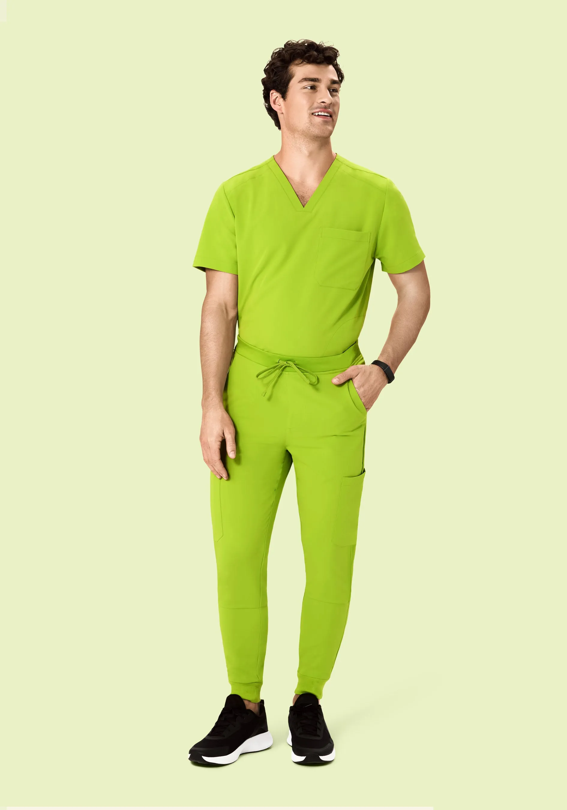 Three Pocket Top Apple Green