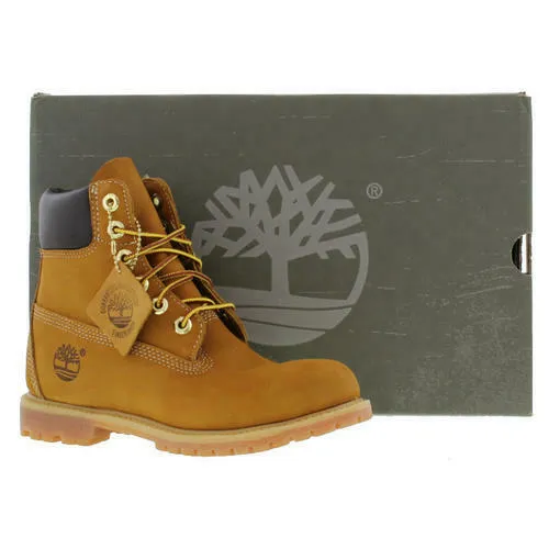 Timberland 6 Inch 10361 Wheat Nubuck Womens Ladies/ Mens  Waterproof Boots Size 3-8