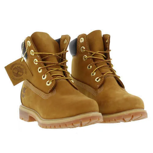 Timberland 6 Inch 10361 Wheat Nubuck Womens Ladies/ Mens  Waterproof Boots Size 3-8